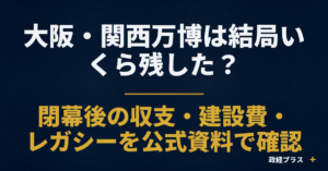 大阪・関西万博の費用と検証